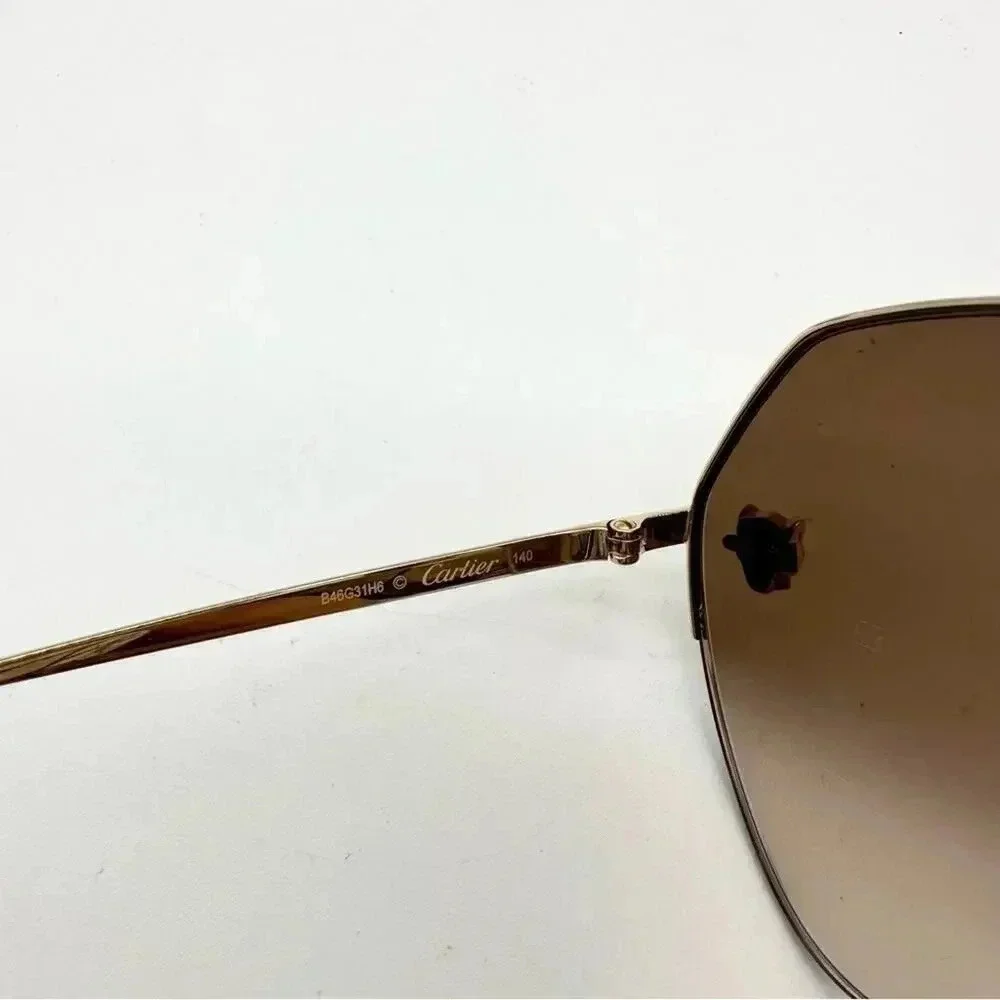 CARTIER CT0355S 002 gold brown sunglasses